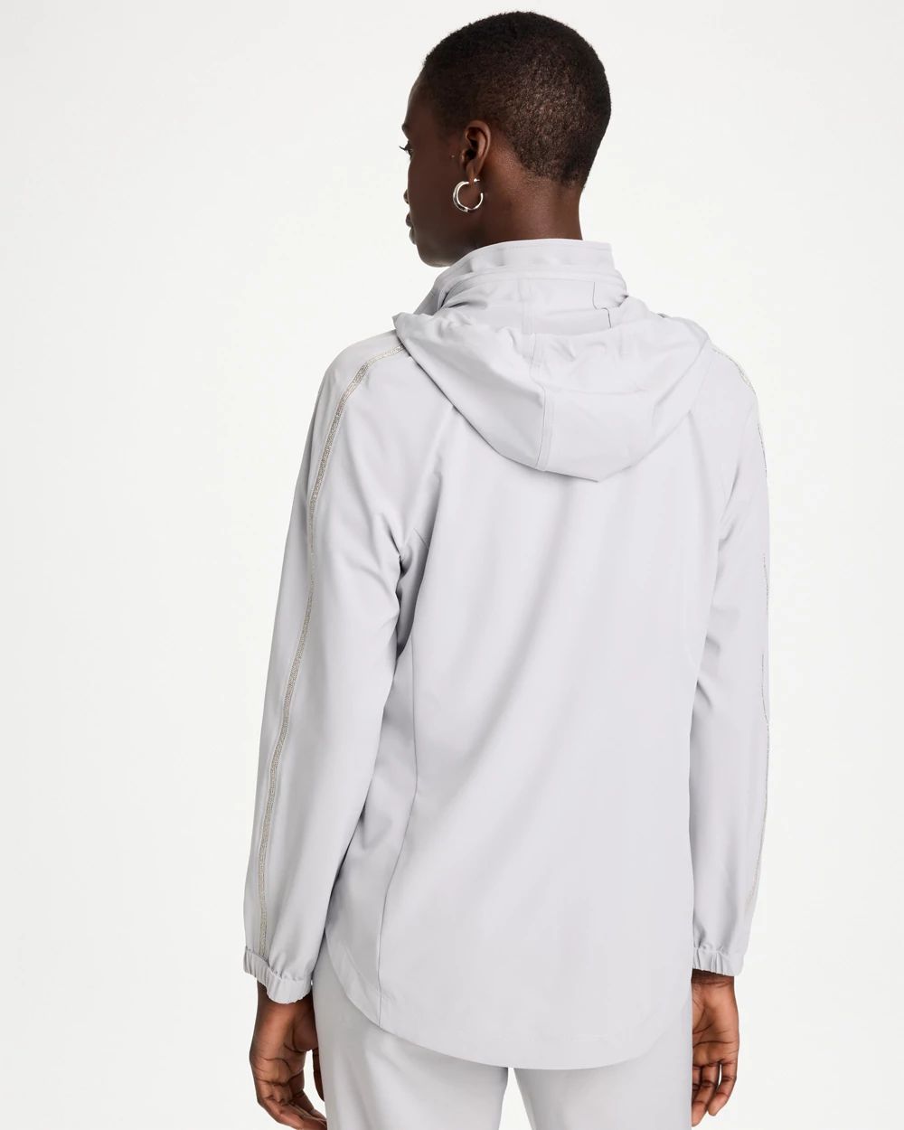 Zenergy® UPF Zip-Front Caviar Trim Jacket | Chico's